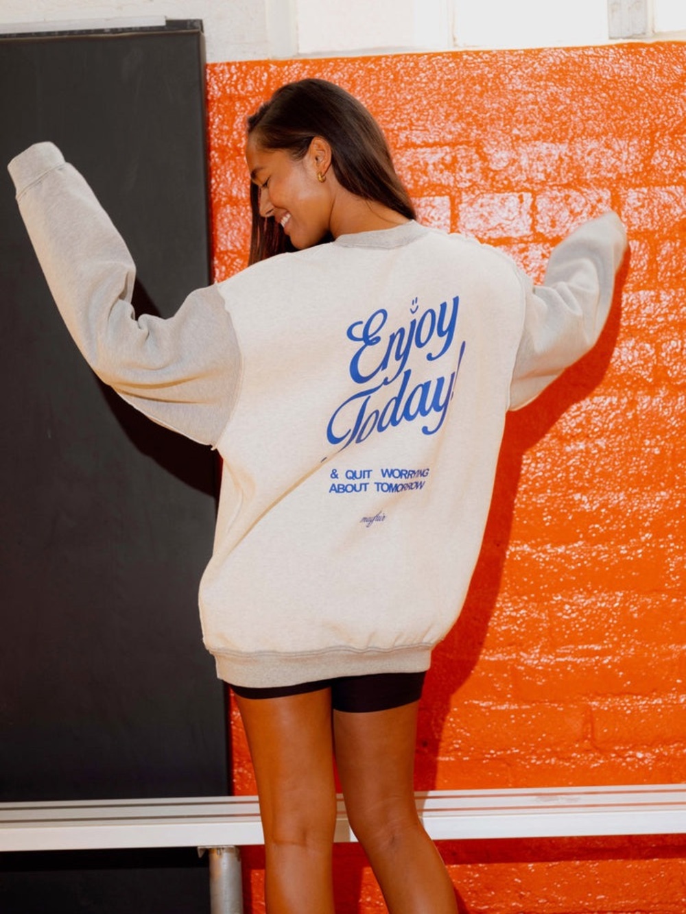 The Mayfair group enjoy today oversized crewneck sweatshirt